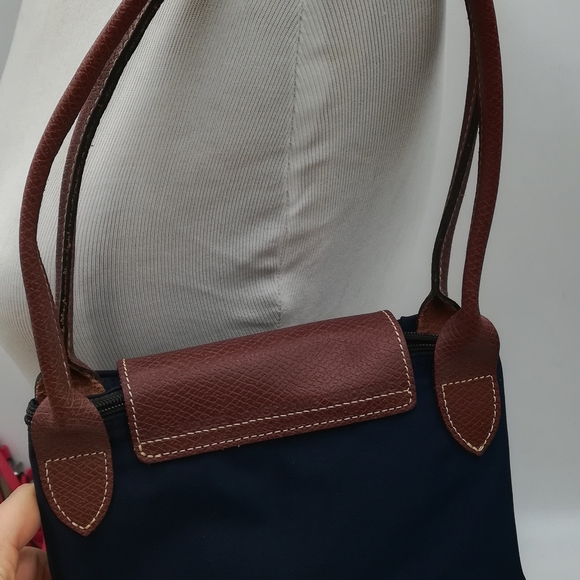 Longchamp Navy and Brown Tote Bag - Picture 6 of 6